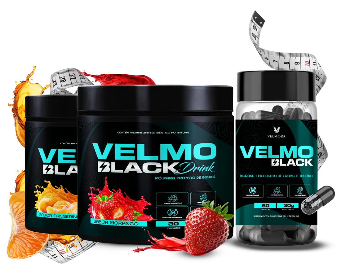 Velmo Black Drink Morango