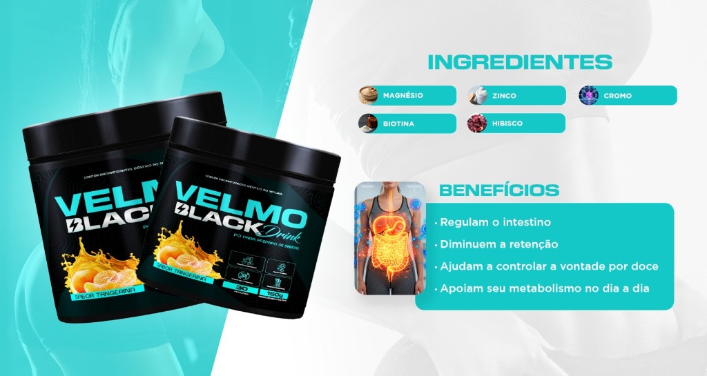 Velmo Black Drink Tangerina